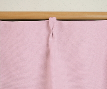 カーテン 遮光1級 遮熱 無地 コルト ピンク 幅100cmx丈200cm 2枚入り 既製品_画像3