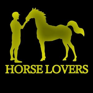 ★千円以上送料0★10×8cm【HORSE LOVERS】乗馬、馬術競技、牧場、馬具、馬主、競馬好きにオリジナル、馬ダービーステッカー(3)