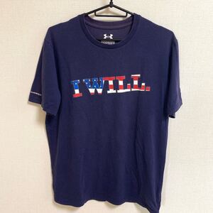 【人気】UNDER ARMOUR Tシャツ アンダーアーマー スポーツウェア トレーニングウェア ネイビー ストリート 半袖