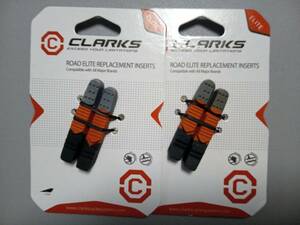 【新品 キャリパーブレーキ 即決即日発送】Clarks CPS220 / 55mm Replacement Cartridge /(左右１組2セット)