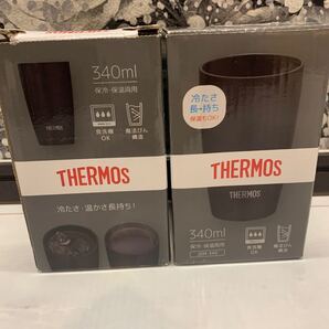 サーモス 真空断熱タンブラー 340ml ブラック JDM-340 BK