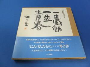 ★相田みつを 「一生感動一生青春」シミ汚れ多く状態悪い tm2112-12-9★