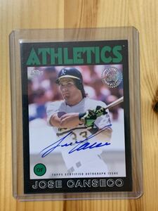 【最新版！】Jose Canseco ホゼ・カンセコ 直筆サイン auto 199枚限定 topps update 2021 MLB カード 大リーグ メジャーリーグ