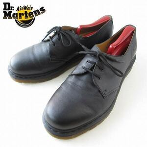 ドクターマーチン 3ホール プレーントゥ シューズ 黒 UK9 28cm Dr.Martens メンズ 靴 d129-32-0087