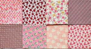 USAコットン ミニ カットクロス 8枚 セット 30's 復刻 サイズ 25cmx25cm 前後 u8-15