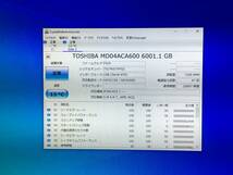 A18690)3.5インチ TOSHIBA MD04ACA600 6000GB 47回20097Hr 現状品 中古動作品_画像2