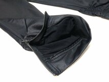 T【CAROUGE EXCELLENT】日本製・ブラック・裾ジップ＆ギャザー・ストレッチ・クロップドパンツ・Mサイズ(w62~66)! _画像6