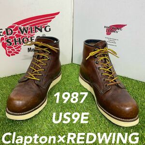 【安心品質0620】限定1987レッドウイングREDWING送料無料27-28プレーントゥ 