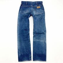 80s ★ Wrangler 13MWZ ★ USA製 SCOVILL デニムパンツ ブルー ジーンズ W29 アメカジ 個性的な色落ち◎ ヴィンテージ ラングラー■Ja2906_画像3