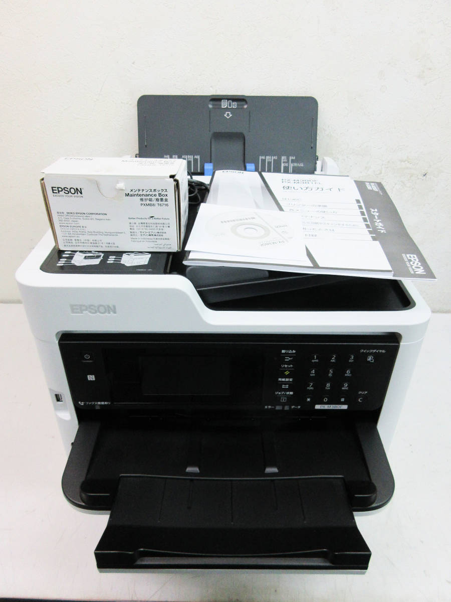 最新最全の 総印刷1722枚 低コスト 高速 スキャン Fax機能あり 複合機 Px M380f インクジェットプリンター モノ ａ4 Epson エプソン Junk扱い プリンタ
