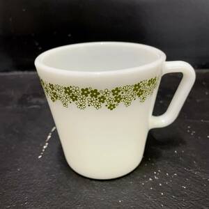 60s 70s Pyrex mug America miscellaneous goods tableware antique Pyrex milk glass glass Vintage Spring Blossom print USA