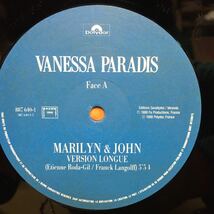 12' フランス盤　VANESSA PARADIS / MARILYN & JOHN ※ 哀愁系名曲 ※ フレンチ ロリータ_画像3