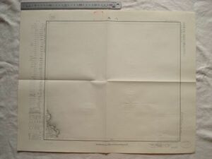 【古地図 昭和20年代】『八木』五万分一地形図八戸2号 昭和29年発行 国土地理院【岩手 陸中八木 鉄道 八戸線】