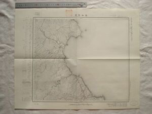 【古地図 昭和20年代】『陸中野田』五万分一地形図八戸4号 昭和29年発行 国土地理院【岩手 三陸海岸 十府ヶ浦 宇部村 普代村 鵜鳥神社】