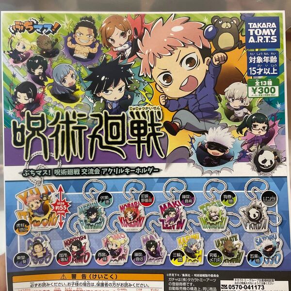 呪術廻戦 ガチャガチャ ぶちマス!呪術廻戦交流会 アクリルキーホルダー コンプセット