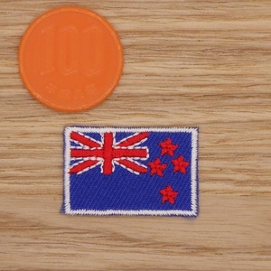 【Ｓサイズ】アイロンワッペン NO.42 国旗 ニュージーランド ニュージーランド国旗 アップリケ 【郵便定形】