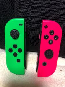 Nintendo Switch Joy-Con 任天堂スイッチジョイコン ネオングリーン ネオンピンク ジャンク品 スプラトゥーン