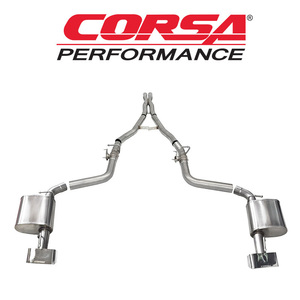 CORSA ダッジ チャレンジャー SRT 2015-2021年 6.4L V8 CAT-BACK エキゾースト MDSバルブ付 正規品