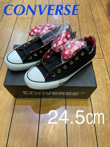 ☆新品・限定☆CONVERSE ALL STAR 100 MINNIE MOUSE RB OX コンバース　オールスター　100 ミニーマウス　リボン　ロー　コラボ