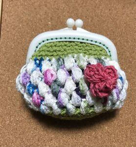 がま口ポーチ ハンドメイド