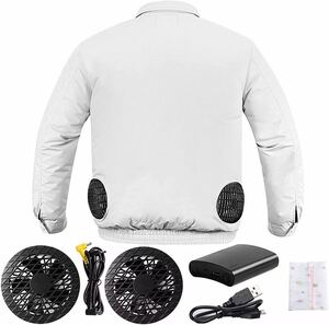 空調服 9V 長袖/12V ベスト空調作業服ファン バッテリー セット熱中症予防