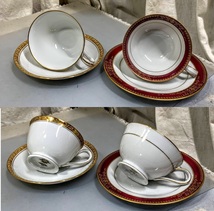 used ノリタケ/Noritake☆金彩 カップ&ソーサー☆月桂樹 N印☆GOLDMER/ASHLEIGH US DESIGIN PAT PEND 2客コレクション未使用長期保管品_画像4