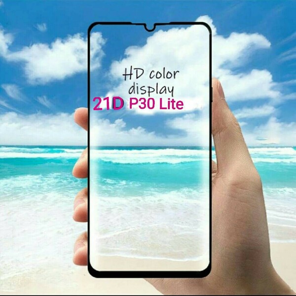 huawei P30 Lite 9H 液晶保護強化ガラスフィルム 1枚