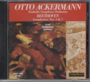 [CD/Archipel]ベートーヴェン:交響曲第5番ハ短調Op.67&交響曲第7番イ長調Op.92/O.アッカーマン&トーンハレ交響楽団 1951-1953