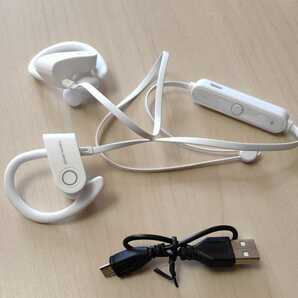 ◆iPhone13 対応 ワイヤレスイヤホン Bluetooth 4.2 ブルートゥース イヤホン ワイヤレス ホワイト
