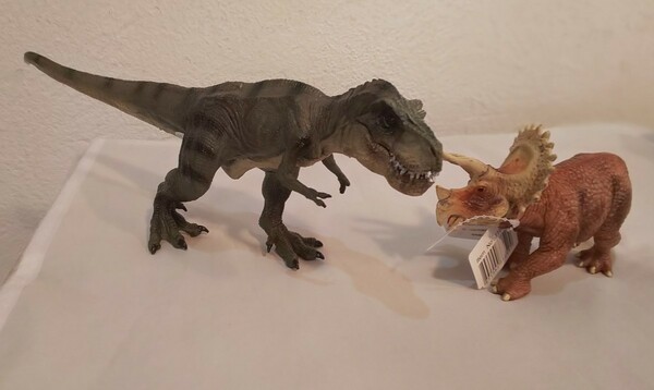 ティラノサウルス 、トリケラトプス 恐竜　2体セット