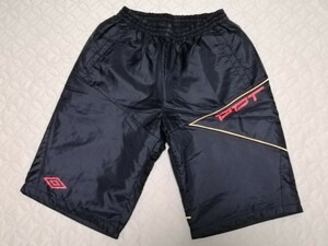 未使用品★アンブロ umbro ウィンドウパンツ ハーフパンツ 保温 軽量 防風 O 黒