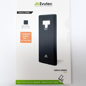 送料無料 新品 未使用 Evutec AERGO Ballistic Nylon Galaxy ギャラクシー NOTE9 用 耐衝撃 スマホケース ブラック