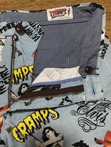 ※HYSTERIC GLAMOUR ヒステリック グラマー CRAMPS 総柄 リネン混 アメコミ調 ハーフ ショート パンツ 日本製 M 　　　　　　　　 BJBA.AB_画像5