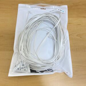 サンワサプライ LANケーブル CAT6 フラットタイプ (15m)