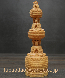 極上品 超絶技巧 仏の塔 細密毛彫 彫刻工芸品 仏教古美術 