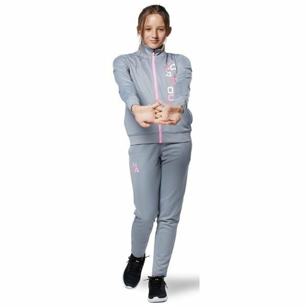 【新品】45%OFF UNDER ARMOUR ジュニア トラックスーツ 上下 女の子 155-165 UAガールズ 子供用 ジャージ セット トレーニング