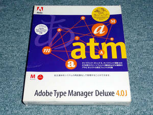 珍品 Adobe Type Manager Deluxe4.0J for Macintosh 和文書体をシステムの再起動なしで管理することができます。