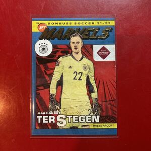 2021-22 Donruss Soccer Net Marvels Marc Andre ter Stegen press proof