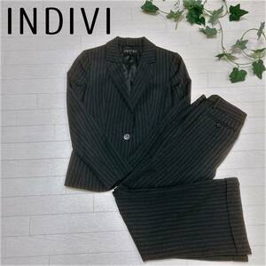 １円スタート INDIVI レディース スーツ パンツ セットアップ 38 Mサイズ