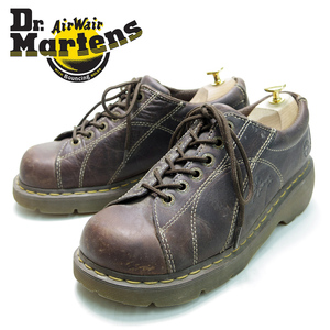 UK8　27cm相当　Dr.Martens　ドクターマーチン　6ホール　レザーシューズ　革靴　マーチン　ブラウン　ワークシューズ　ブーツ　/U4401