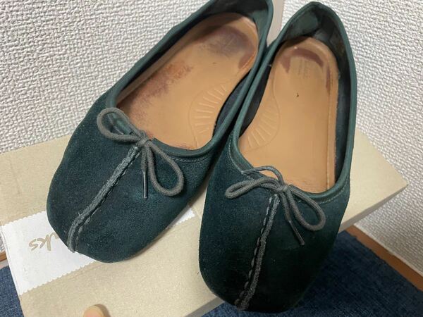 【2/3まで】Clarks フレックルアイス バレエシューズ パンプス 24cm