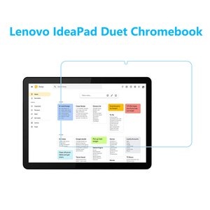 Lenovo IdeaPad Duet Chromebook強化ガラスフィルム 指紋防止飛散防止気泡防止エアレース加工 自動吸着 高硬度9H 高透過率