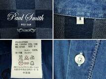 ■PaulSmith ポールスミス RED EAR レッドイヤー / 574M / メンズ / インディゴ ウォッシュ加工 / ギャンブラー刺繍 デニムシャツ size S_画像3