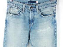 ■LEVI'S リーバイス MADE & CRAFTED / 56518-0039 / 502 TAPER NADARE MADE IN JAPAN 日本製 リペア加工 ストレッチ デニムパンツ W28 L32_画像5