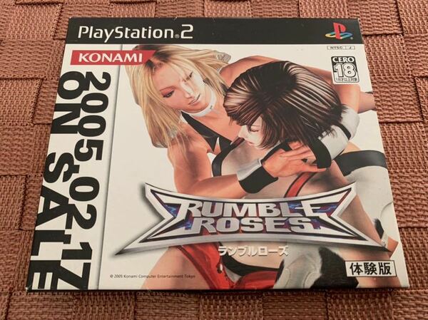 PS2体験版ソフト ランブルローズ RUMBLE ROSES 体験版 プレイステーション PlayStation DEMO DISC KONAMI 非売品 送料込み SLPM61106