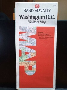 [ бесплатная доставка ] Washington DC карта 2000 год около (?) примерно 1:16000,Rand McNally б/у #0068
