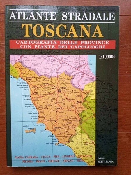 【送料無料】トスカーナ州道路地図10万分の1 中古 Atlante Stradale Toscana #0113