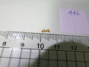 金ナゲットアラスカ鉱脈金塊ゴールドフィンガー 6mm 1粒(20-22k)112