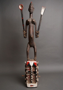  Africa Mali dogon group satimbe mask mask No.186 tree carving Africa n art sculpture 