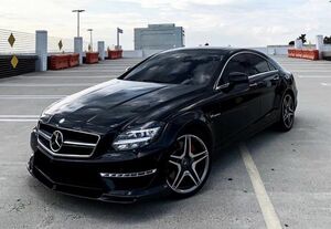 ★ベンツ W218 CLS63AMG 前期用 フロントスポイラー/FRP/カーボンスポイラー/リップスポイラー/アンダーリップ/綾織カーボン/メルセデス